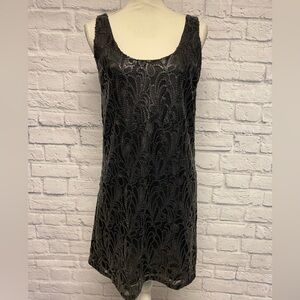 Honey Punch Black Lace Sequin Mini Dress Sz M
